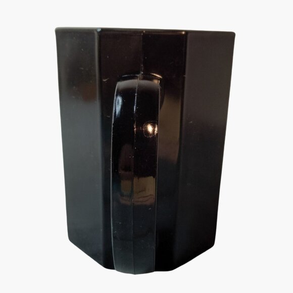 Arcoroc Black Octagon Ceramic Mug Vintage Coffee Cup France - Picture 3 of 9